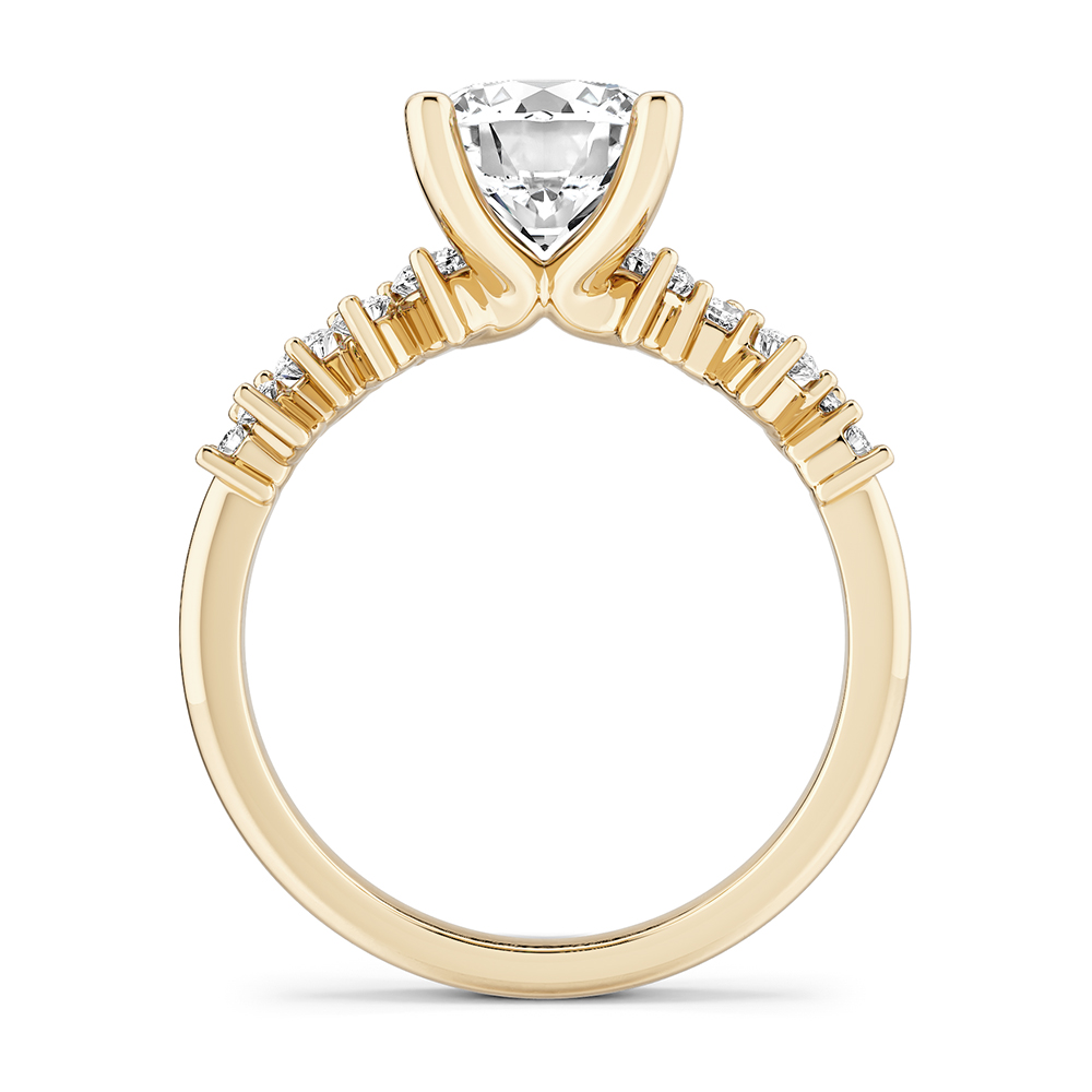 Noam Carver Scattered Diamond Band Engagement Ring - Image 4