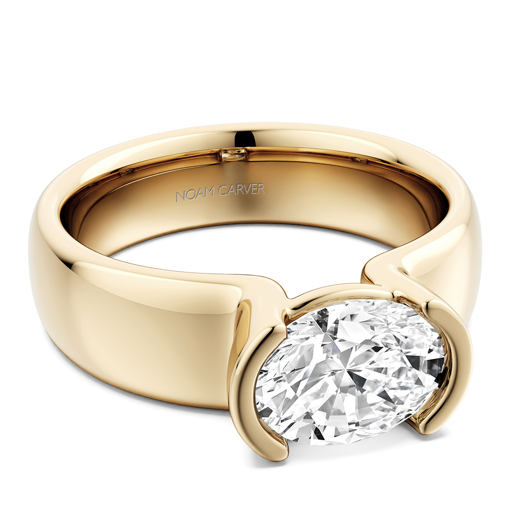 Noam Carver Oval East-West Engagement Ring - Image 2