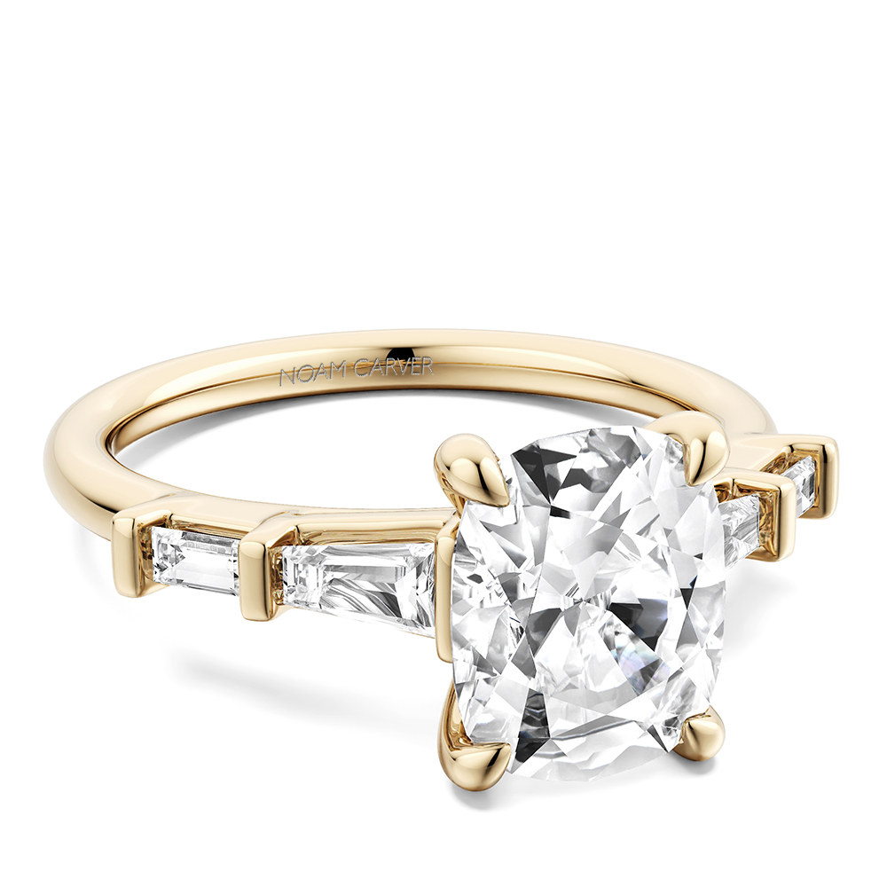 Noam Carver Elongated Cushion Diamond Engagement Ring - Image 5