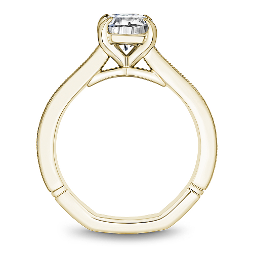 Noam Carver Oval Milgrain Solitaire Engagement Ring - Image 4