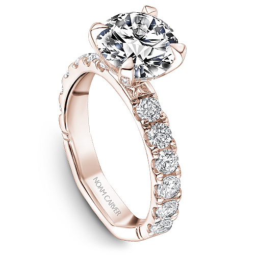 Noam Carver Diamond Pavé Prongs Engagement Ring - Image 5