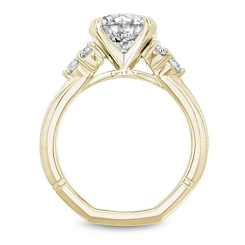 Noam Carver Round Diamond Accents Engagement Ring - Image 4