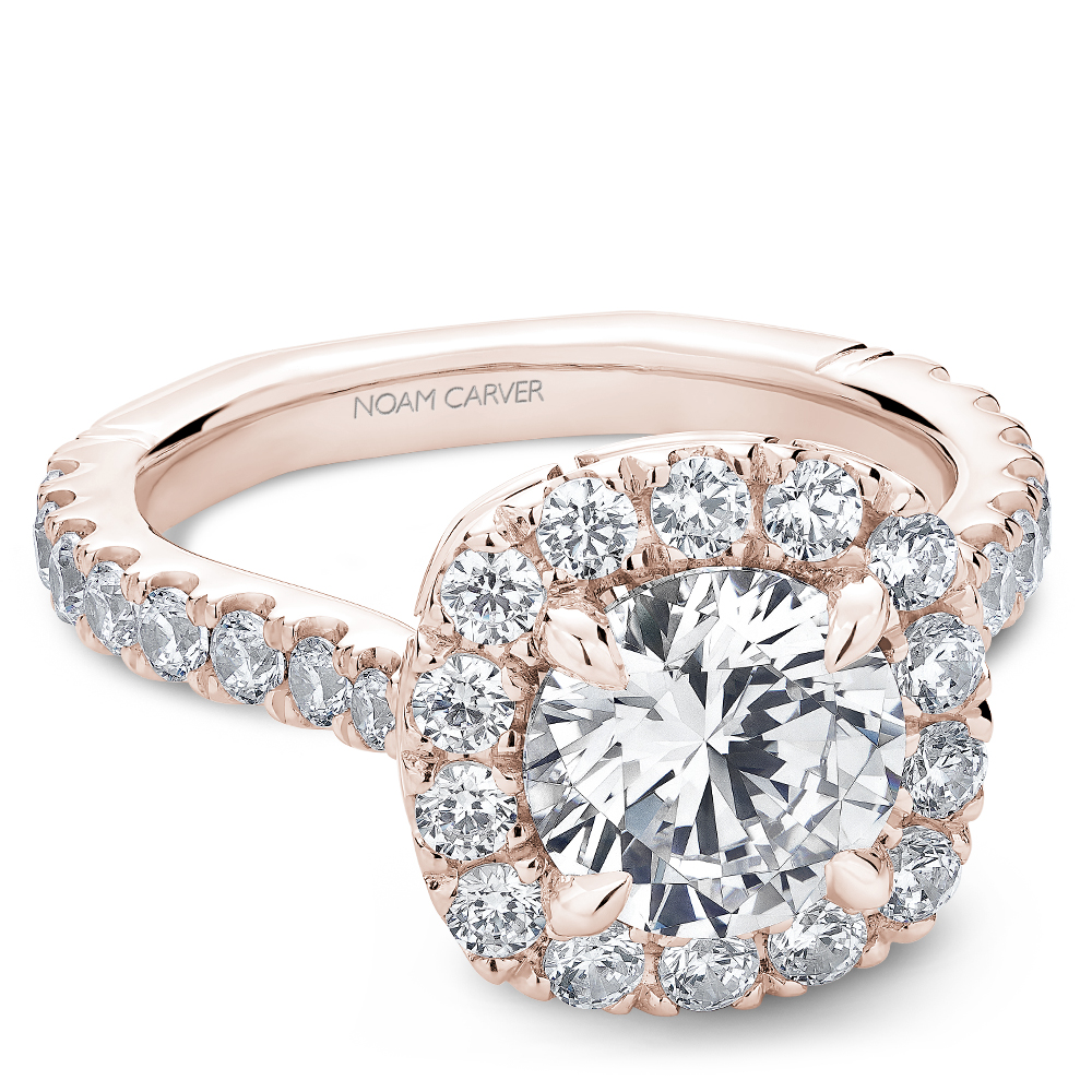Noam Carver Diamond Halo Engagement Ring - Image 5