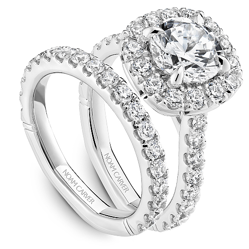 Noam Carver Diamond Halo Engagement Ring - Image 6