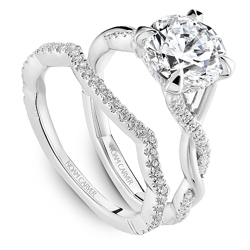 Noam Carver Diamond Twist Band Engagement Ring - Image 5