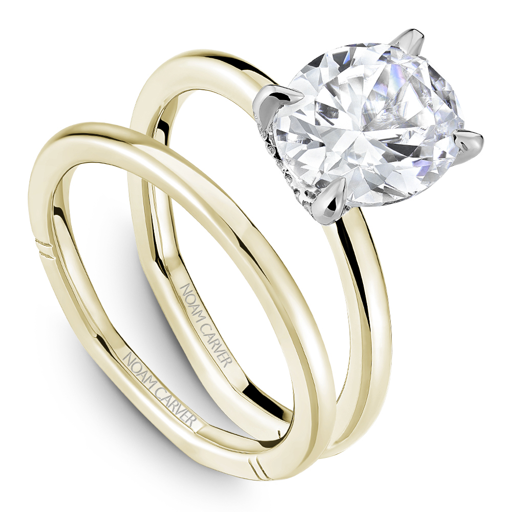 Noam Carver Oval Hidden Halo Engagement Ring - Image 5