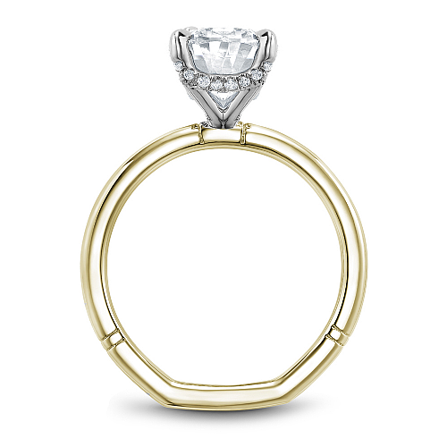 Noam Carver Oval Hidden Halo Engagement Ring - Image 7