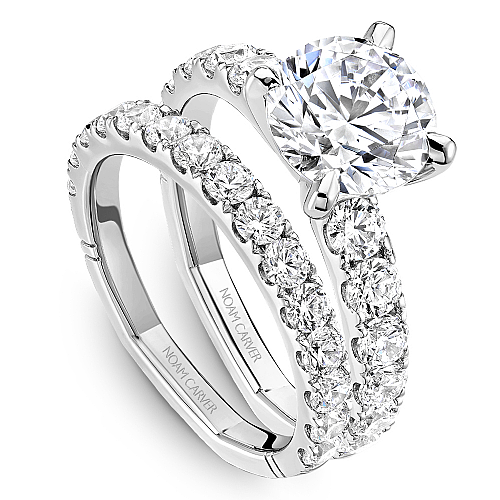 Noam Carver Round Diamond Band Engagement Ring - Image 6