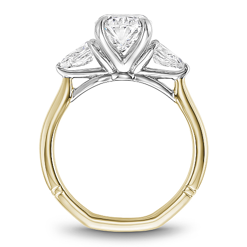 Noam Carver Oval and Pear Trinity Engagement Ring - Image 4