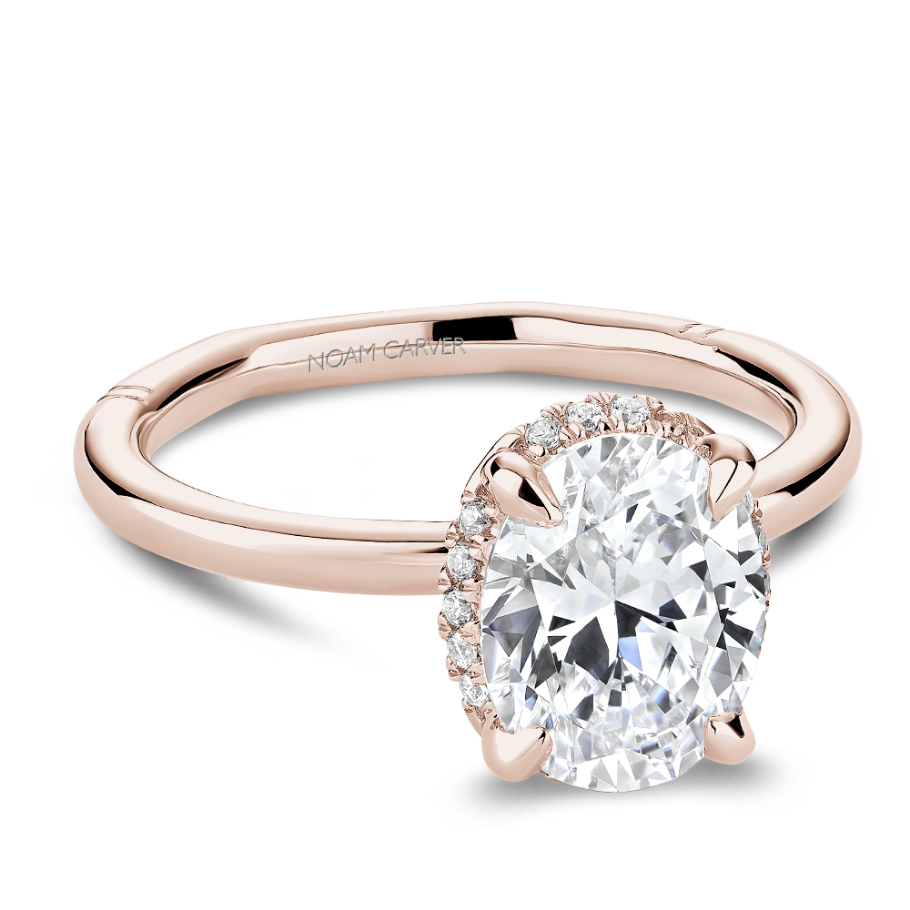 Noam Carver Oval Halo Engagement Ring - Image 5