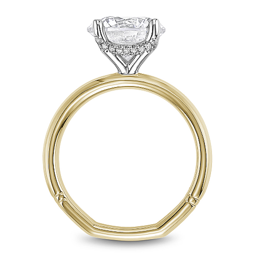 Noam Carver Round Hidden Halo Engagement Ring - Image 5