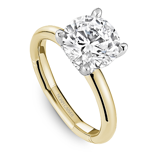 Noam Carver Round Hidden Halo Engagement Ring - Image 4