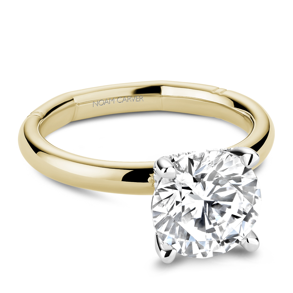 Noam Carver Round Hidden Halo Engagement Ring - Image 2