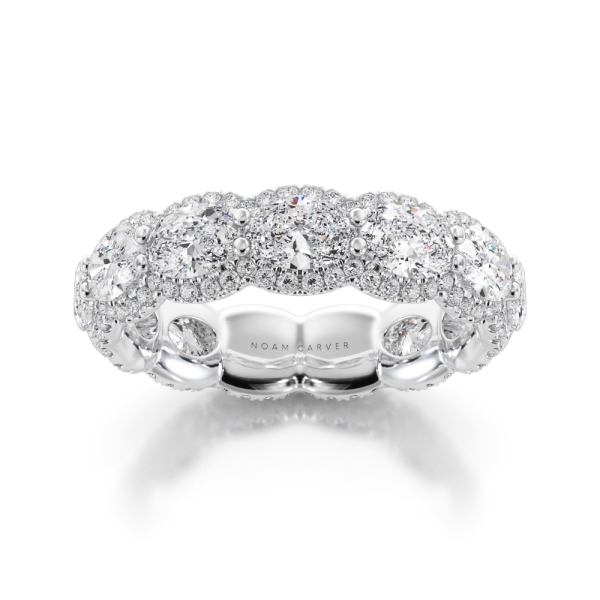 Noam Carver Oval and Round Diamond Eternity Band - Image 5