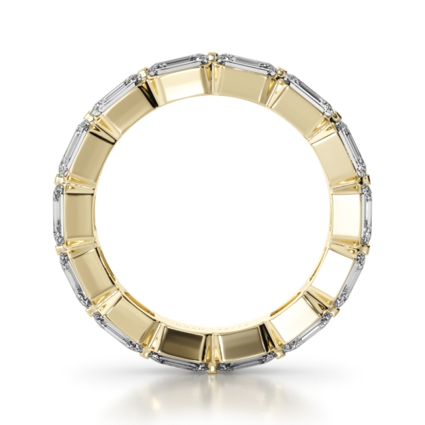 Noam Carver Emerald Cut Diamond Eternity Band - Image 5