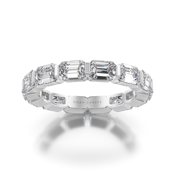 Noam Carver Emerald Cut Diamond Eternity Band - Image 4