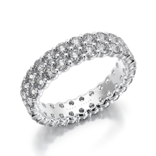 Noam Carver Two Row Diamond Eternity Band - Image 2