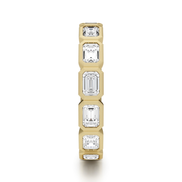 Noam Carver Emerald Cut Diamond Bezel Eternity Band - Image 7