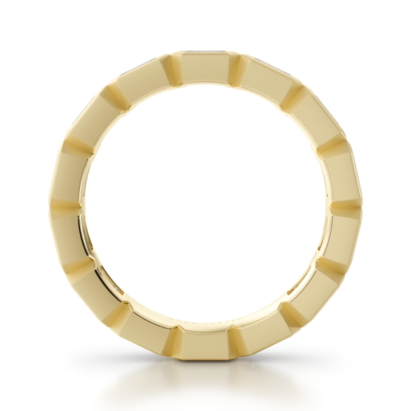 Noam Carver Emerald Cut Diamond Bezel Eternity Band - Image 5
