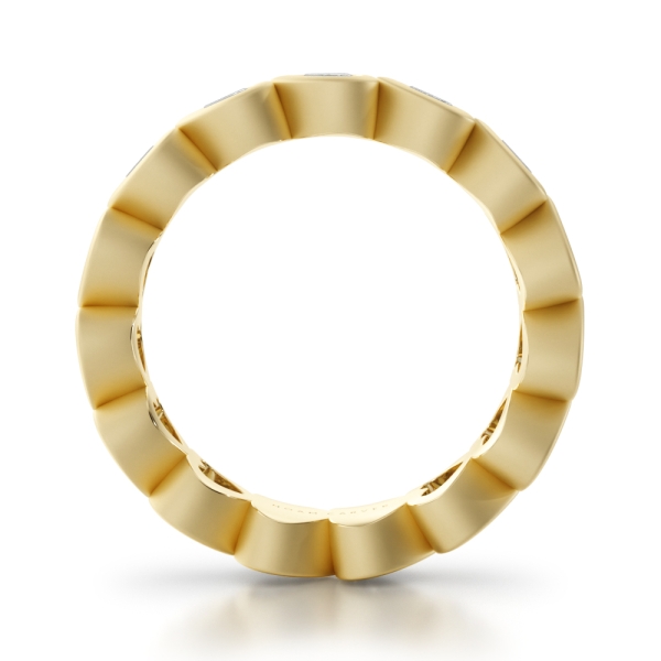 Noam Carver Heart Diamond Bezel Eternity Band - Image 6