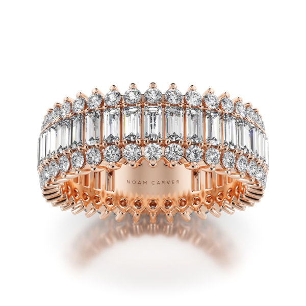 Noam Carver Baguette and Round Diamond Eternity Band - Image 7