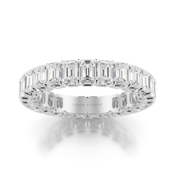 Noam Carver Emerald Cut Diamond Eternity Band - Image 6