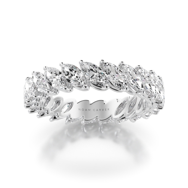 Noam Carver Angled Marquise Diamond Eternity Band - Image 7