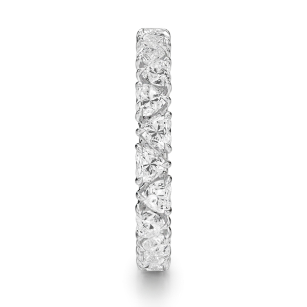 Noam Carver Heart Shape Diamond Eternity Band - Image 4