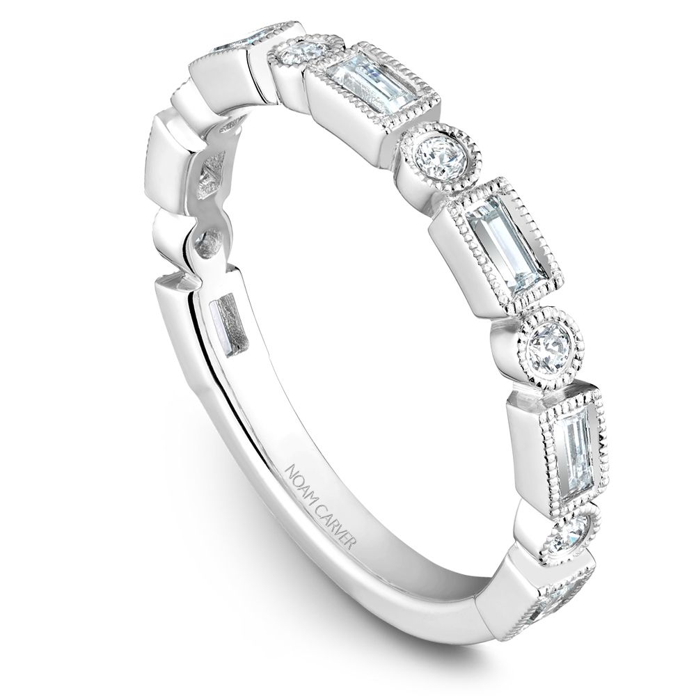 Noam Carver Baguette and Round Diamond Band - Image 2