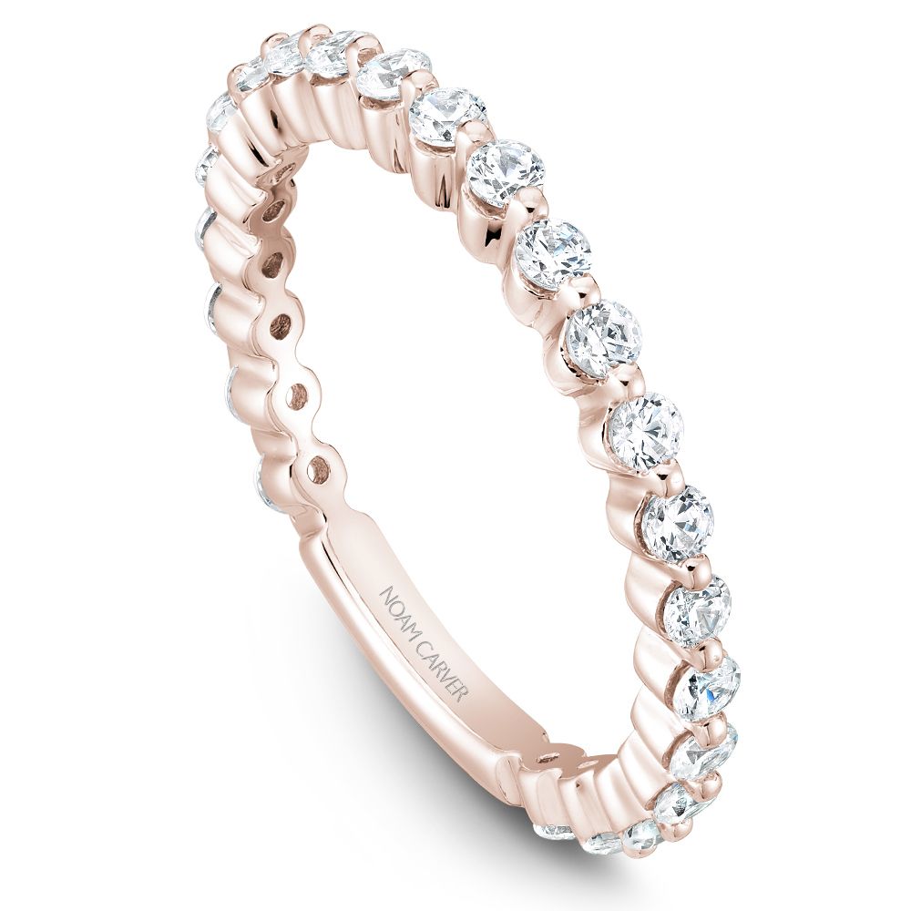 Noam Carver Single Shared Prong Diamond Band - Image 4