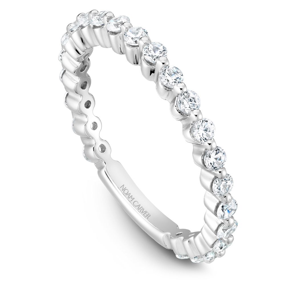 Noam Carver Single Shared Prong Diamond Band - Image 2
