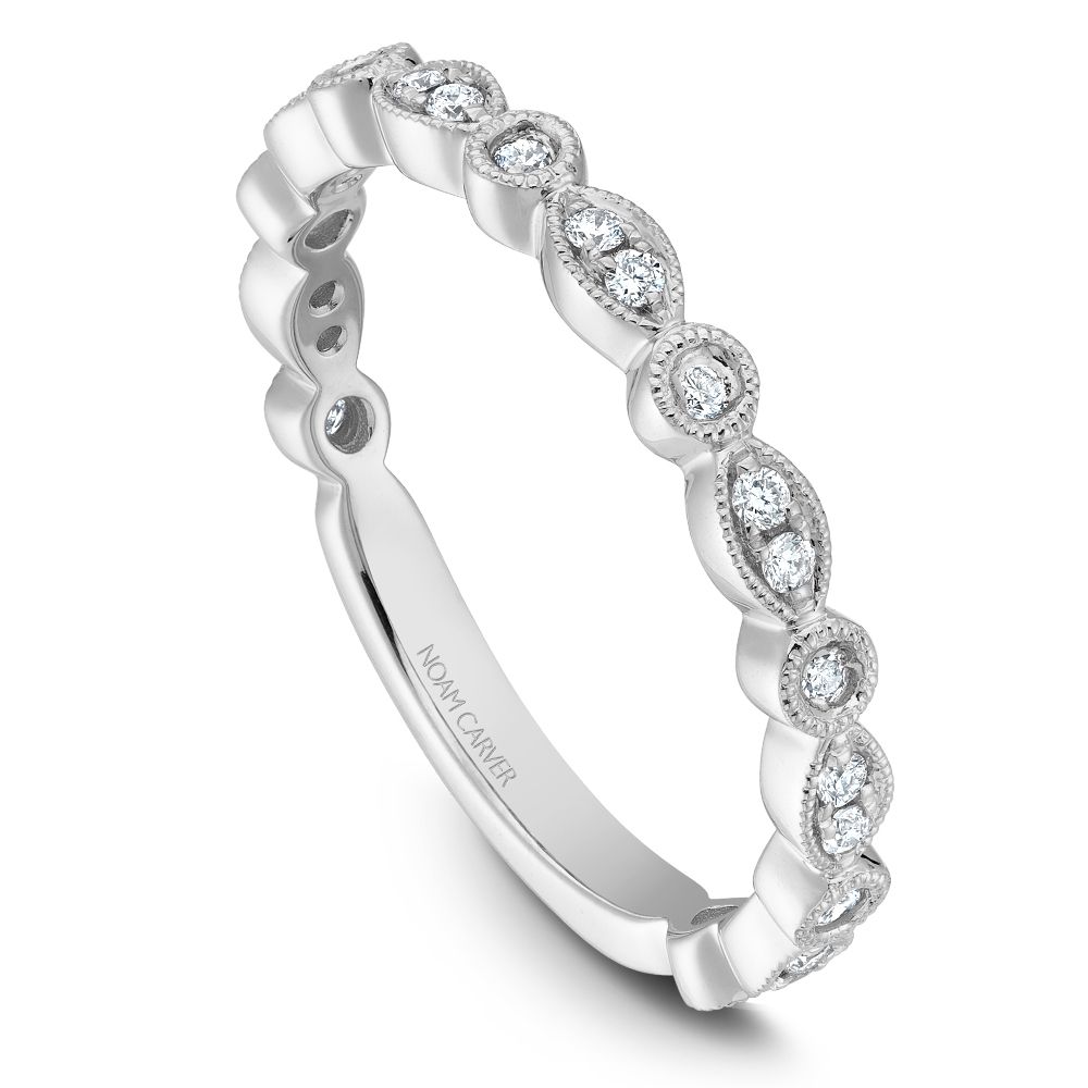 Noam Carver Marquise and Round Shapes Diamond Band - Image 2