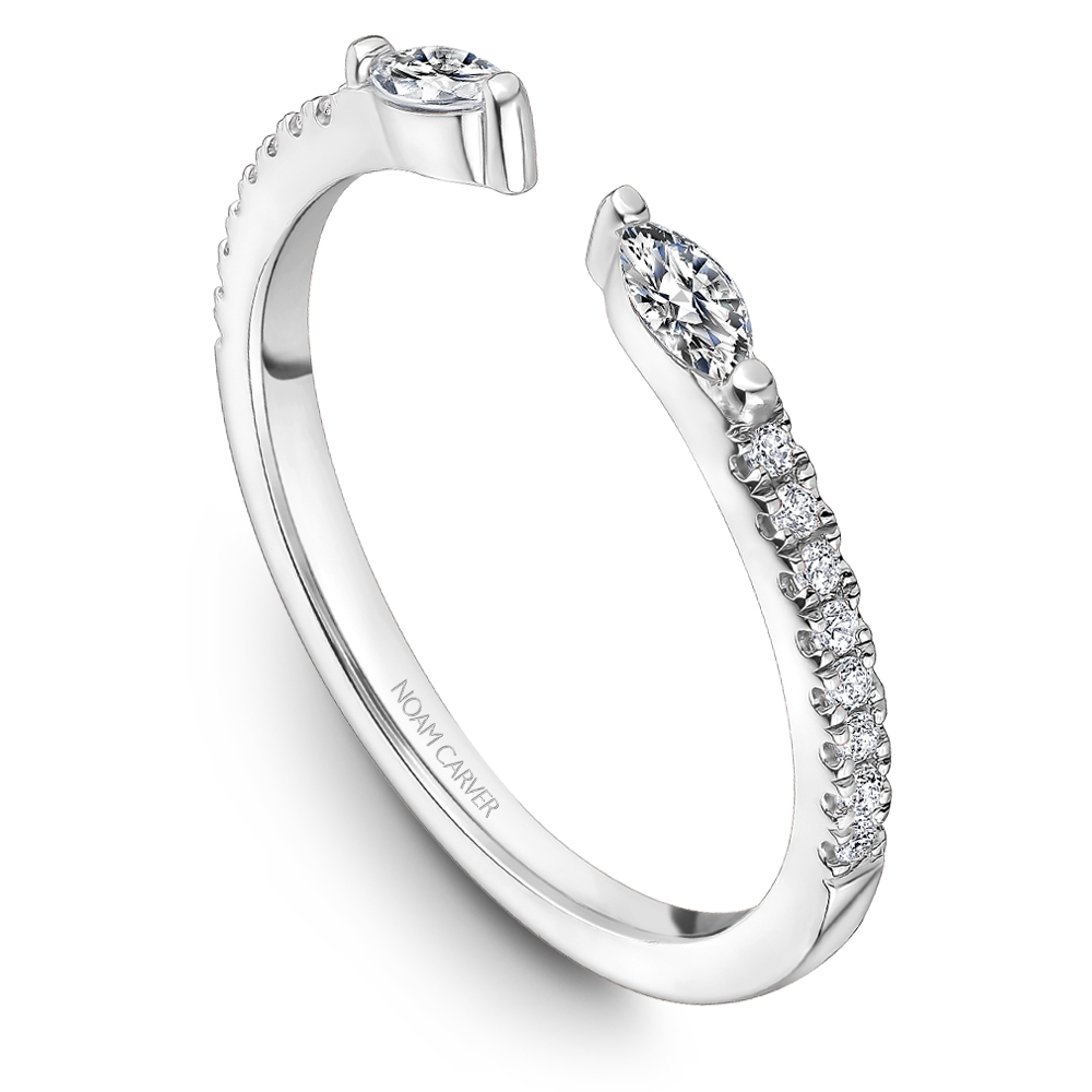 Noam Carver Open Cuff Marquise Diamond Band - Image 4