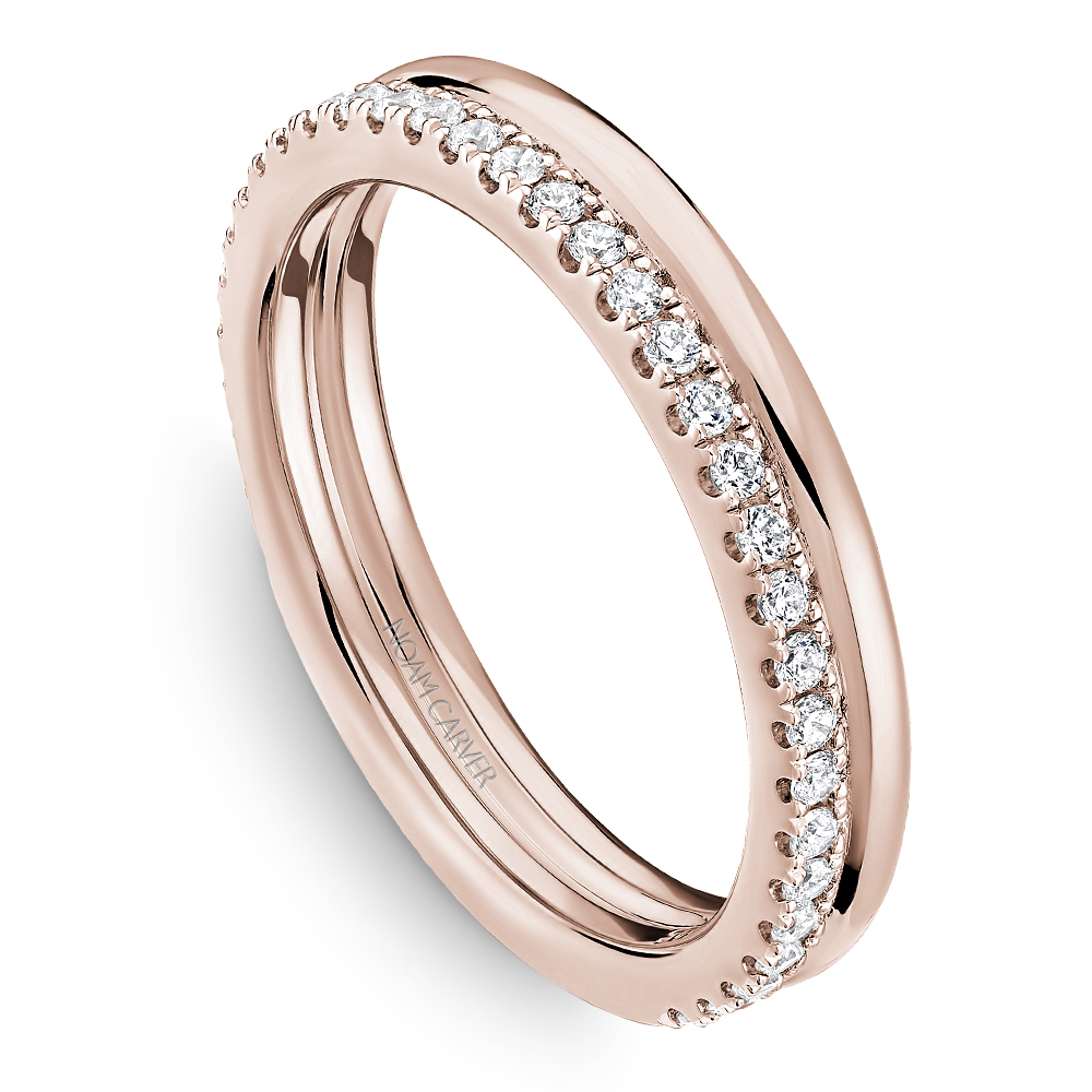 Noam Carver Diamond and Gold Double Band - Image 5