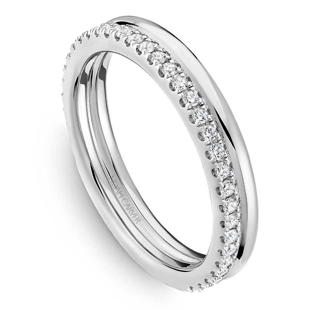 Noam Carver Diamond and Gold Double Band - Image 4