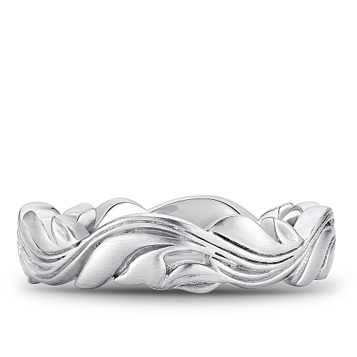 Noam Carver Carved Vine Band - Image 6