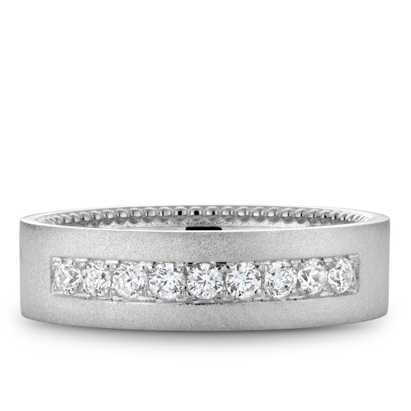 Noam Carver Wide Channel Set Diamond Band - Image 6