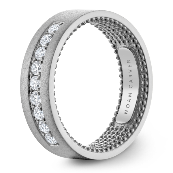 Noam Carver Wide Channel Set Diamond Band - Image 4