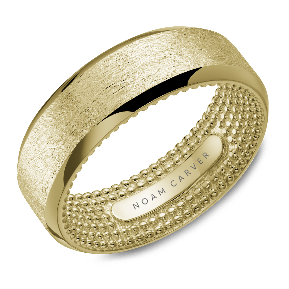 Noam Carver Diamond Brush Bevelled Edge Band - Image 2