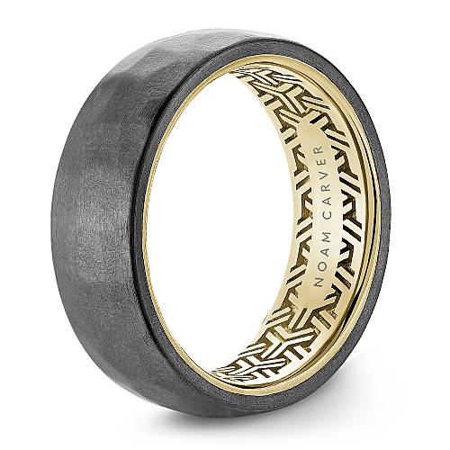 Noam Carver Hammered Tantalum and Gold Band - Image 4
