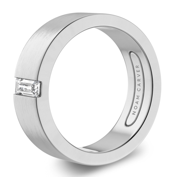 Noam Carver Baguette Diamond Flat Band - Image 4